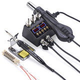 2 in 1 750W hot air gun LCD Digital display welding rework station for cell-phone BGA SMD PCB IC Repair solder iron hairdry 8898