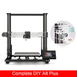 New Anet A8 Plus 3D Printer Kit Big Size 300*300*350mm High Precision Metal Desktop 3D Printer DIY Impresora Support TPU