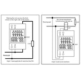 45Hz-65Hz Digital Din Rail Power Energy Meter Wattmeter AC 40-300V 100A Voltmeter Ammeter Monitor