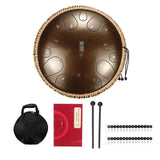 steel Tongue Drum 12.5 inch 15 Tone Handpan Drums Tongue Drum Kit Percussion Musical Instruments Professional Drum Set Beginner