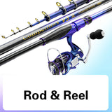 3# 3.6M-6.3M Rock Fishing Rod Carbon Fiber Long Section Distance Throwing Pole Super Hard Telescopic Fishing Canne with Reel