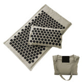 Nature Organic Linen Coconut Palm Massage Yoga Mat Sport Pillow Mat Lotus Spike Acupressure Mat Cushion Back Neck Pain Relief