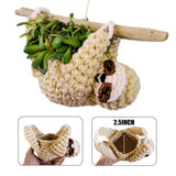 2pcs Home Decor Indoor Outdoor Hanging Planter Bedroom Door Storage Wall Balcony Multifunction Woven Plant Basket Toys Office