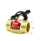 B10 G1" 1inch Water Diesel Brass Hall Effect Turbine Water Flow Sensor Turbine Flowmeter 2-50L/min