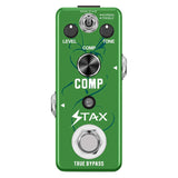 Stax Guitar Compressor Pedal Analog Compression Ultimate Comp for Electric Guitar Mini Size True Bypass