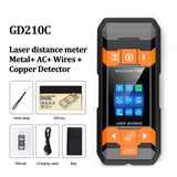 GVDA Metal Detector Laser distance meter Rangefinder Wall Scanner Copper AC Wiring Wood Finder Wires Depth Tracker Tape Measure