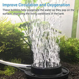 New Aquarium Volcano Ornament Light Night Kit Air Bubbler Desktop Decorations for Fish Tank Aquarium Bubbler Gift with LED Light