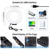 Puluz Bluetooth Handheld Rabbit Cage Photography Live Kit Camera Handheld Stabilizer With Ring Fill Light Microphone Tripod