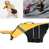 Dog Life Size Adjustable Dog Life Preserver Durable Life Vest Buoyant Lifesaver Size XS (Yellow)