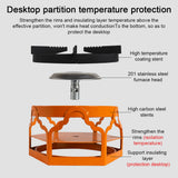 2700W Outdoor Camping Powerful Furnace Carbon Steel Stoves Portable Picnic Barbecue Stoves Handheld Cooking Furnace