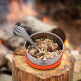 Tomshoo Outdoor 400ml/450ml Travel Bowl Set Titanium Camping Picnic Bowls Camping Supplies Hiking Picnic Bowl Tableware Set