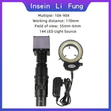 Full HD 1080P 60FPS HiSilicon 3516A Sensor Industrial Electronic Video Microscope HDMI-compatible Magnifier for Welding Repair
