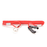 1pc Universial Boat Outboard Engine Cord Kill Stop Switch Safety Lanyard Tether