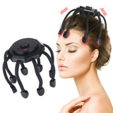 Rechargable Electric Octopus Claw Scalp Head Massager 3 Vibration Modes Scalp Relaxation Stress Relief and Hair Stimulation