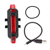 Waterproof Rear Tail Light LED USB Rechargeable Mountain Bike Cycling Light Taillamp Safety Warning Light Bicycle Light