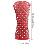1 Pcs Golf Headcovers Rivets PU Leather For Driver Fairway  #3 #5 Hybrids Putter Black White Red