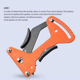 Calibration Tool Multifunction Universal Bicycle Spoke Tension Meter Durable Aluminum Alloy Portable Measurement Adjustment