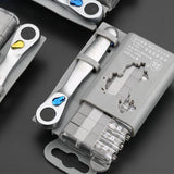 Mini Portable Ratchet Handle Wrench Set Quick Socket Ratchet Wrench Rod Screwdriver Bit Tool Contain 1x Ratchet Handle Wrench