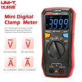 UNI-T Auto Range Mini Digital Multimeter Temperature Tester UT123 Data Hold AC DC Voltmeter Pocket Voltage Ampere Ohm Meter