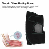 Elbow Heating Brace Promote Circulation Pain Relief Heated Elbow Wrap Pad for Arthritis Elbow Braces  US Plug 110‑240V