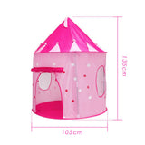 Kids Play Tent Foldable Pink Princess Tents For Kids Indoor Outdoor Castle Tents Playhouse With Luminous Stars Children Gift