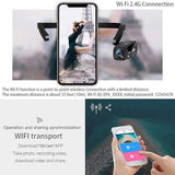 ORDRO EP6 Camcorder 4K Mini Body Camera Head Wearable Video Camera 1080P 60FPS Vlog Camera with Remote and 64 Memory Card