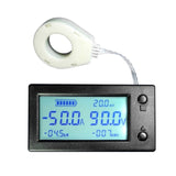 50A 100A 200A 400A STN LCD Hall Coulomb Meter Counter Voltage Current Capacity Power Indicator Display eBike Car Isolation
