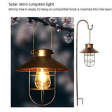 Solar Led Light Outdoor Solar Lamp Retro Camping Lantern Waterproof Night Light Portable Emergency Tent Chandelier Light