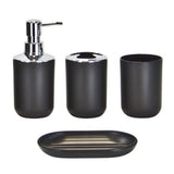 4pcs Space Saving Gift Anti Slip Hotel Toothbrush Holder Bathroom Accessories Set Portable Travel Freestanding Soap Dish Tumbler