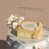 Bluetooth Speaker Wireless Music Speaker Clocks Music Box Retro TF Card MP3 Speakers With Alarm Clock Charging