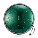 13 Inch 15 Tone Steel Tongue Drum Hand Drum  D Tone Ethereal Drum Yoga Meditation Percussion Instrument Bring Specialty Drum Bag
