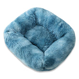 Cozy Plush Calming Pet Dog Bed Basket Square Cat Nest Hondenmand Soft Winter Warm Sleeping Mat House for Small Medium Large Dogs