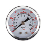 0-160psi 0-10bar 1/8NPT 40mm Axial Air Pressure Gauge Hydraulic Gauge Oil Pressure Gauge Water Pressure Meter