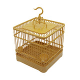 Assembly Bird Cage With Feeder And Waterer Small Pet Bird Full Set Of Plastic Bird House Thrush Parrot Cage 23x23x22cm