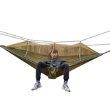 Outdoor Mosquito Net Hammock Mosquito-proof Double Nis Spun Cloth Indoor and Outdoor Hammock Camping Outdoor Supplies