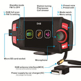 MP3 Player Car DAB+/DAB Radio Adapter Car FM Transmitter With 2.4 Inch Display And Bluetooth Car Mount MP3 Player