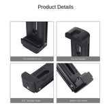 Mobile Phone Clip With Hot Shoe Adjustable One-Word Clip Desktop Mobile Phone Clip Metal Tablet Clip