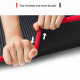 NBR Edging Non-Slip Yoga Mat 185cmx61cm Sports Fitness Mat 10mm Thick Indoor Fitness Pilates Yoga Mat