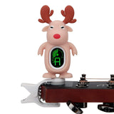 Reindeer Cartoon Cute Ukulele Tuner LCD Electronic Tuner Vibration Pickup Sound