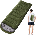 Down Ultralight Camping Sleeping Bag Down Filled Waterproof Fluff Sleeping Bags with Compression Bag Spring Tourism for Adult