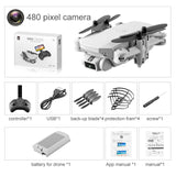 LS MIN Drone Aerial Photography Wifi Fpv Combo 4K HD Dual Camera GPS Height Hold Quadcopter Gift Toy Remote Control Plane