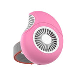 USB Mini Fan Leafless Turbo Style Handheld Rechargeable Wearable Portable Desktop Fan with Rotating Dial Strap