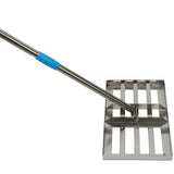 Lawn Leveling Rake Stainless Steel Leveling Tool Length Adjustable Sand Gravel Lawn Leveler for Courtyard Golf-Lawn Leveling