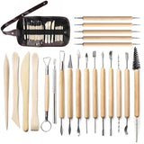 11/21/25/61 Pcs Ceramic Clay Tools Set Polymer Clay Tools Pottery Tools Set Wooden Pottery Sculpting Clay Cleaning Carved Tool