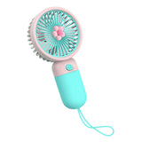 Powerful Mini USB Portable Fan Small Handheld Wireless Rechargeable Hand Held Fan for Camping Cooling Air Blow Silent Pocket Fan
