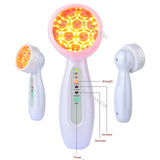 2022 Mini 4 Colors Photon Therapy Skin Rejuvenation Facial  Beauty Face Tightening Blue Acne Treatment Wrinkle Removal Massager
