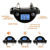 NEW Anti bark collar multi-function electric shock sound vibration for small big dog LCD screen stop barking dog accessories