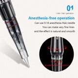 Professional Permanent Makeup Eyebrow Tattoo machine With Digital Control Panel Micropigmentation Device Eye Brow Lip Tattoo Gun