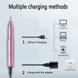 LED Display Electric Nail Drill Power Cord USB Charger Power Line For  Nail Drill Machine 5.5 Adjustable Speed Forward Reverse