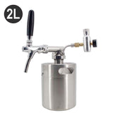 Complete 2L/64OZ Mini Keg Tapping System EU Control Faucet Camping Picnic Party Portable Taproom Mini Keg Dispenser Kegerator